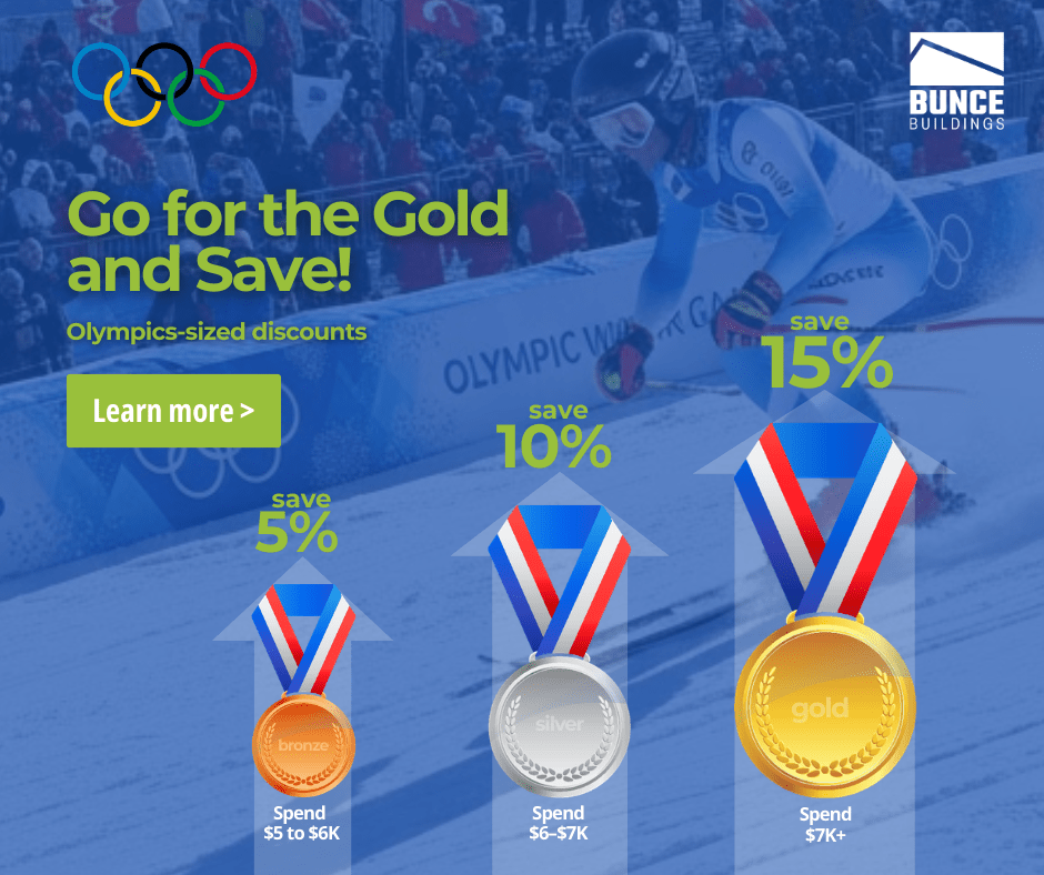 Promotion: Go for the Gold and Save! - Bunce Buildings