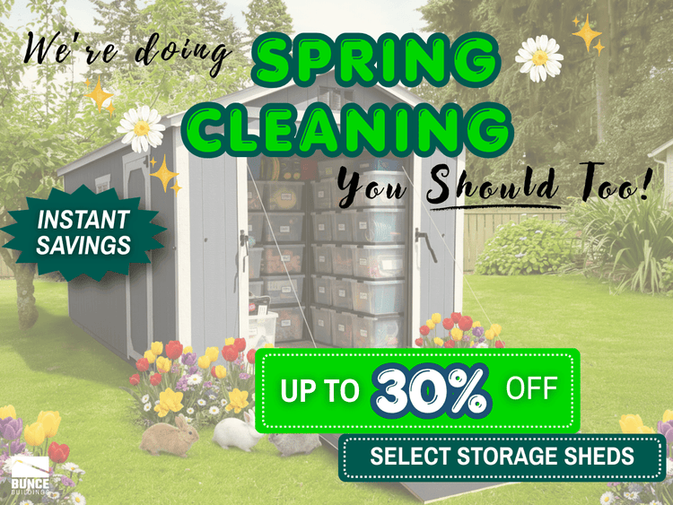 Promotion: Spring Cleaning Clearance Sale - Bunce Buildings