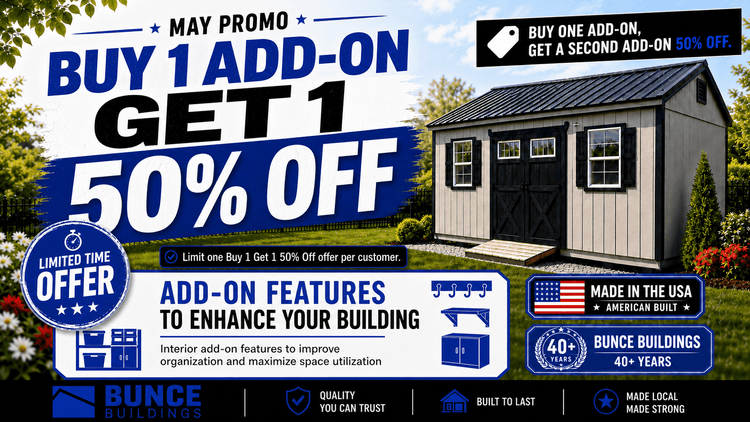 Buy One Add-On Get One Add-On Half Off - Bunce Buildings