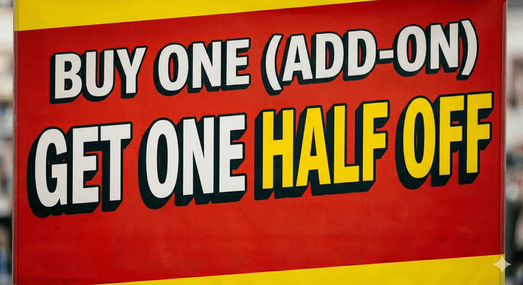 Buy One Add-On Get One Half Off - Bunce Buildings