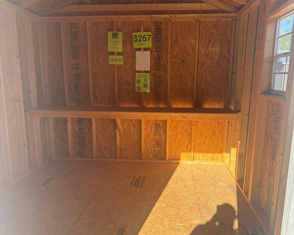 10 X 12 A - Frame Shed (SKU: OBLW000003FA3C4D0377) Bunce Buildings OBLW000003FA3C4D0377