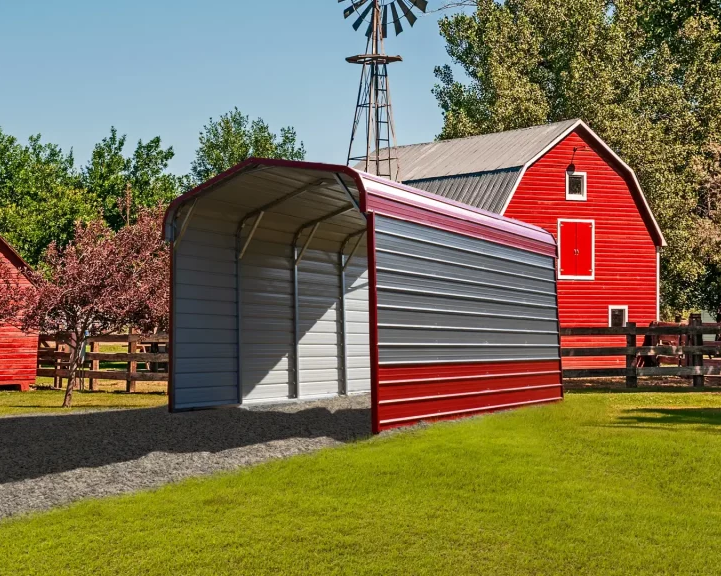 12x20x9 Regular Roof Metal Carport (SKU: FB225) Bunce Buildings FB225