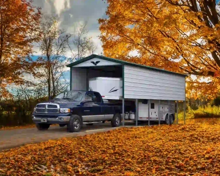 12x30x12 Metal Carport - Vertical Roof (SKU: FB211) Bunce Buildings FB211