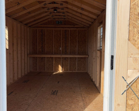 10 X 20 A - Frame Shed (SKU: OBLR - 26390) Bunce Buildings OBLR-26390