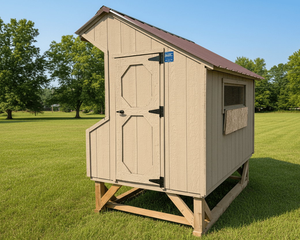 5 X 8 Chicken Coop (SKU: OBLR - 23824) Bunce Buildings OBLR-23824