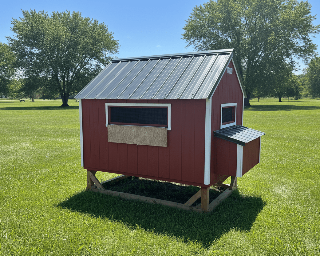5 X 8 Chicken Coop (SKU: OBVD - 23739) Bunce Buildings OBVD-23739
