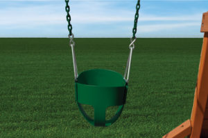 full bucket toddler swing with chain