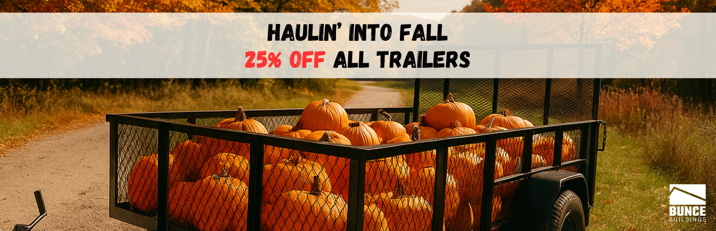 Haulin' Into Fall 25% Off All Trailers. Hero Promo Feature Image